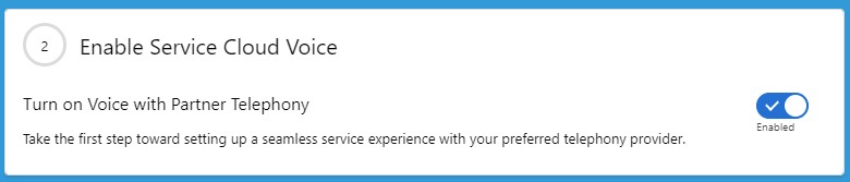 Enable Service Cloud Voice