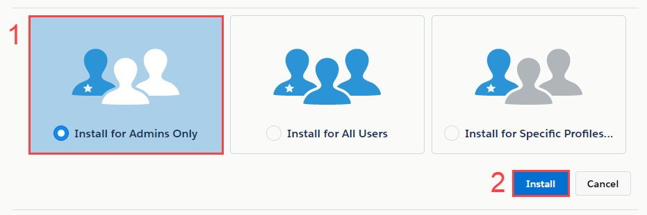 Installation Screen