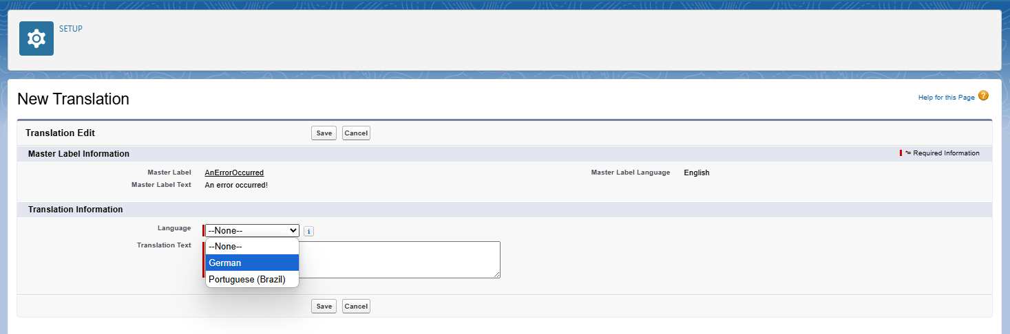 Select Language