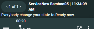 Active Team Message