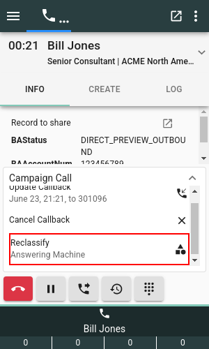 Reclassify button after