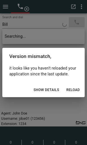 Version mismatch error