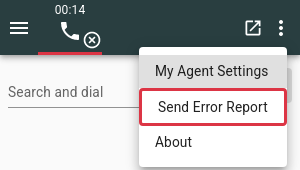 Send Error Report