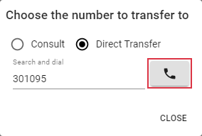 Transfer Call dial