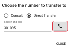 Transfer Call dial