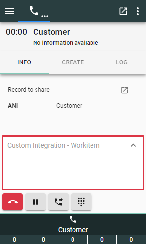 Custom Integration Workitem