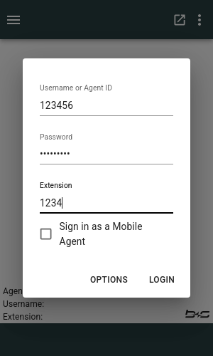 Login Mask