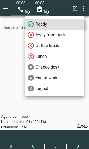 Task channel with various reasons.