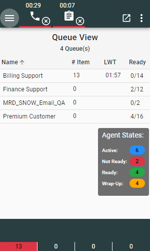 Queue View