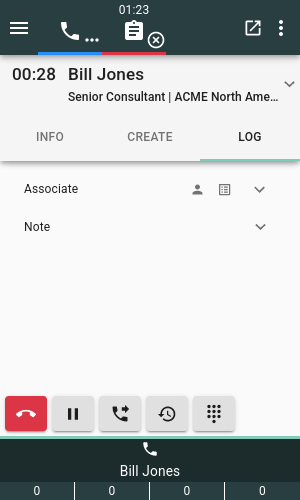 Display associated objects on gadget