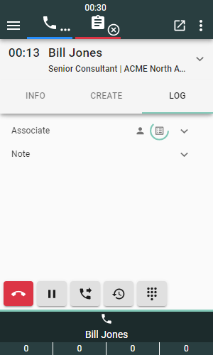 Display associated objects on gadget