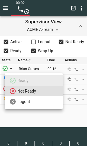 Supervisor View Agent State Change
