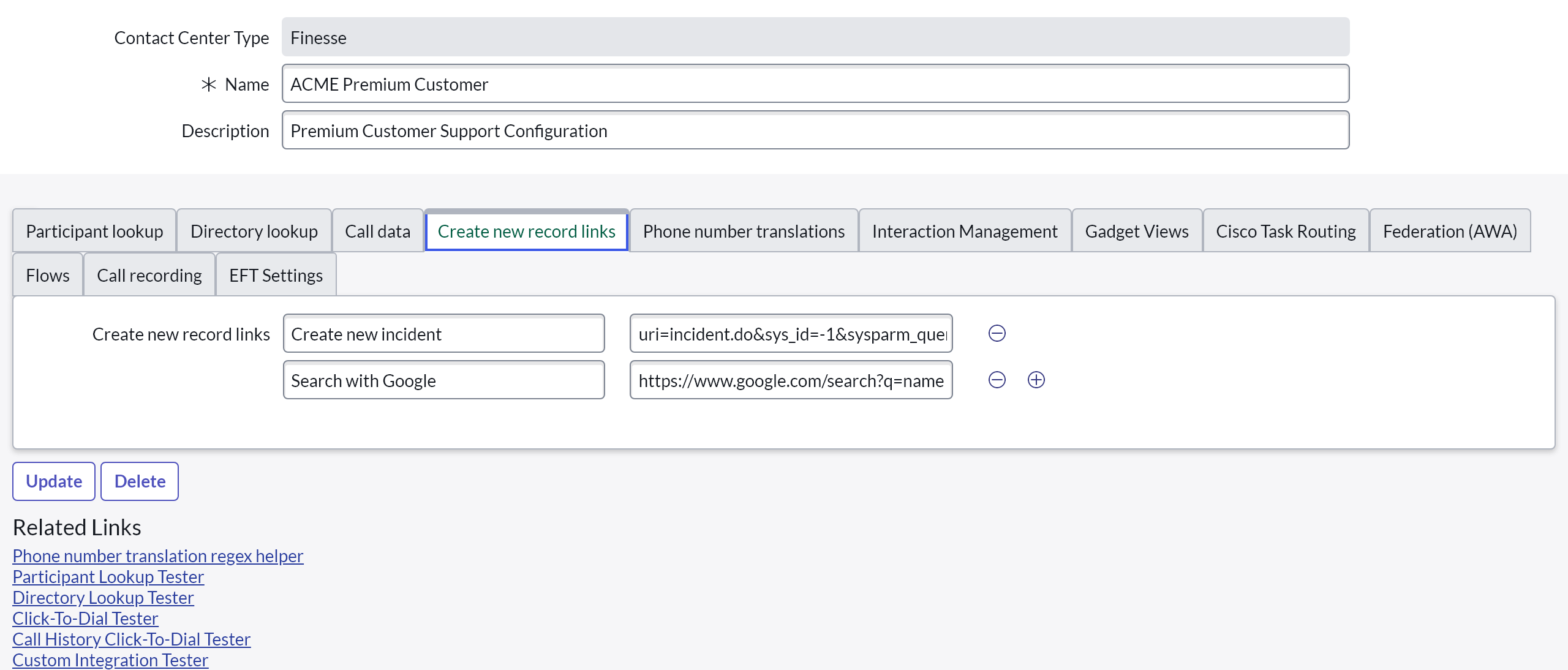 Create Record Link