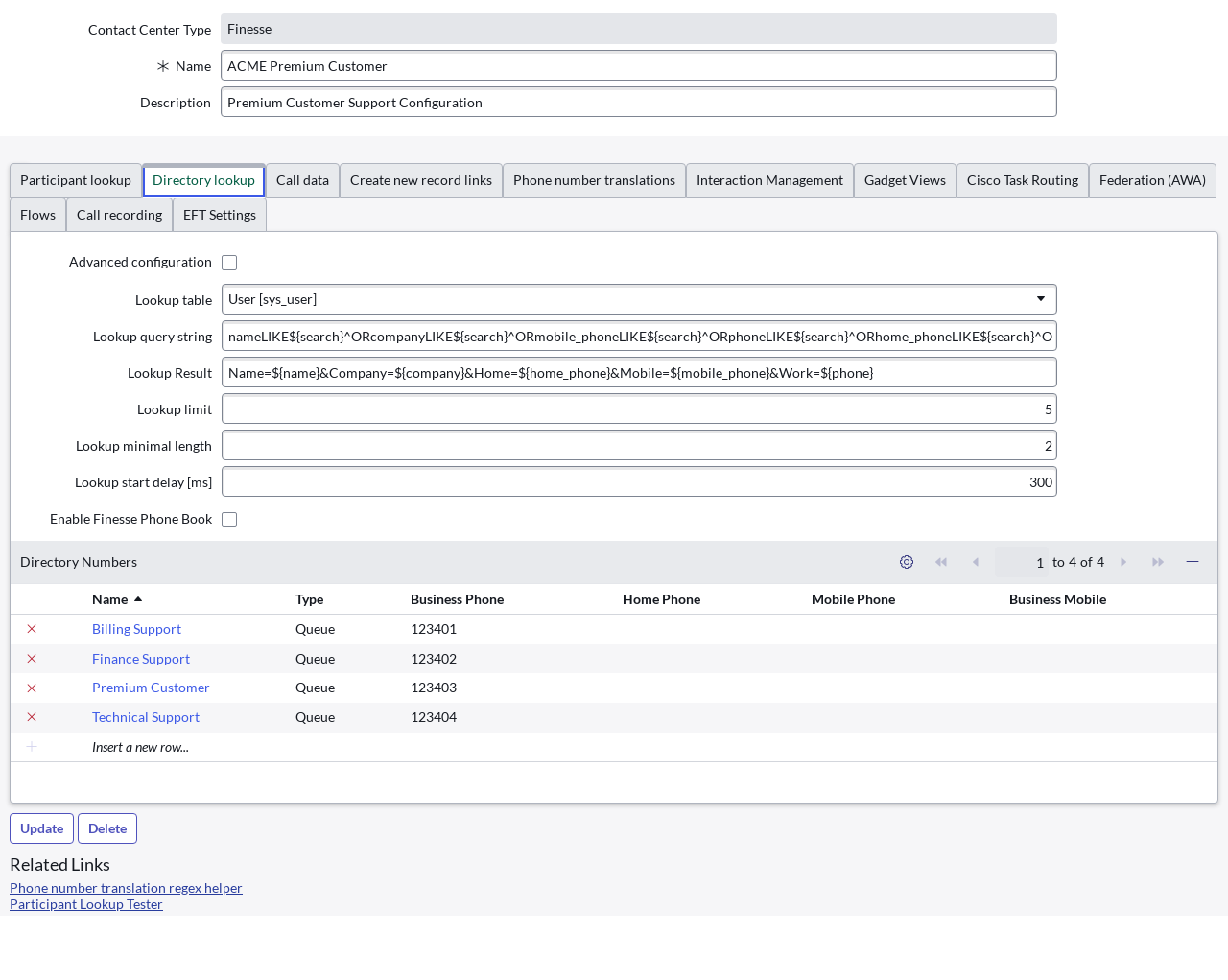 Simple Directory lookup