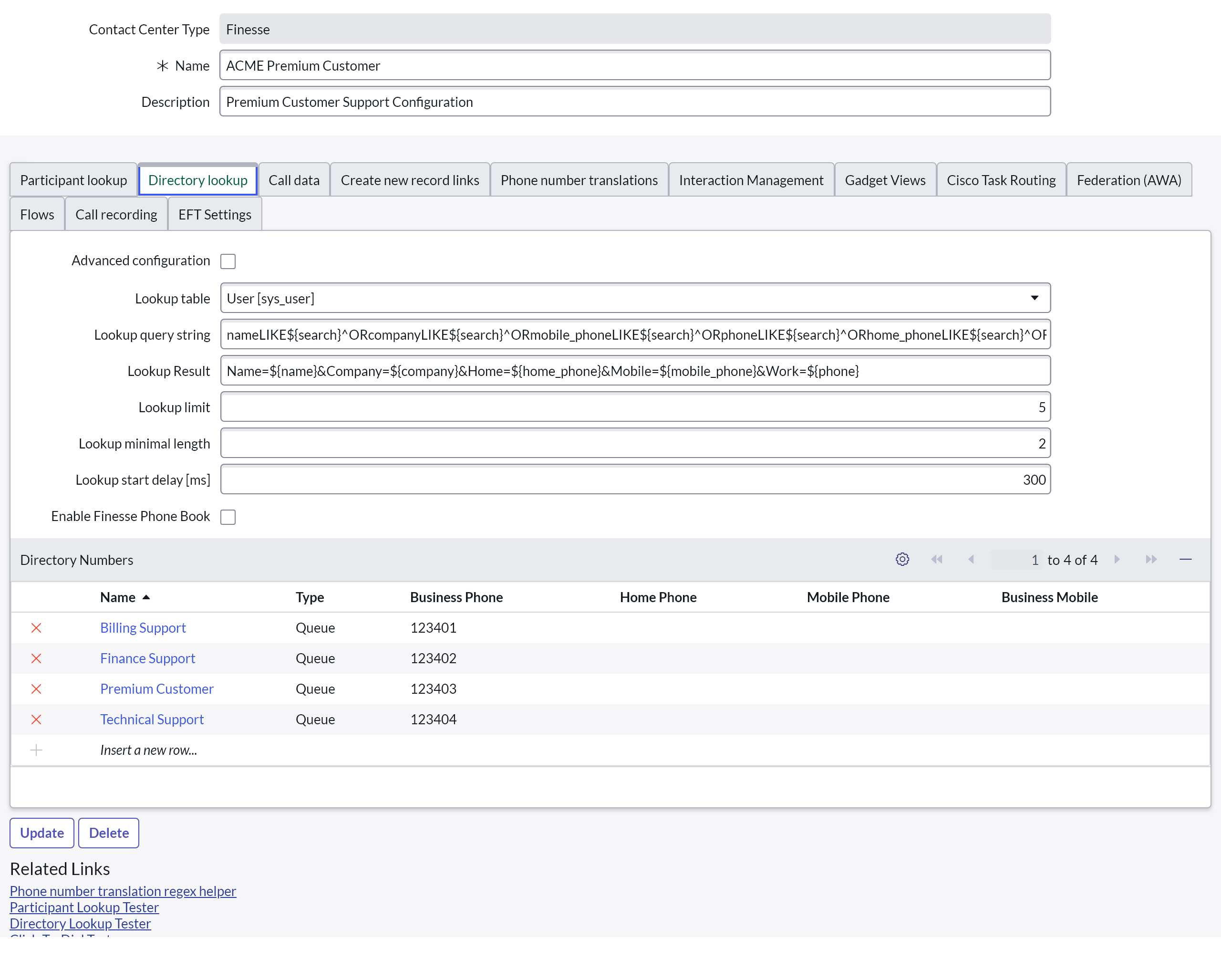 Simple Directory lookup