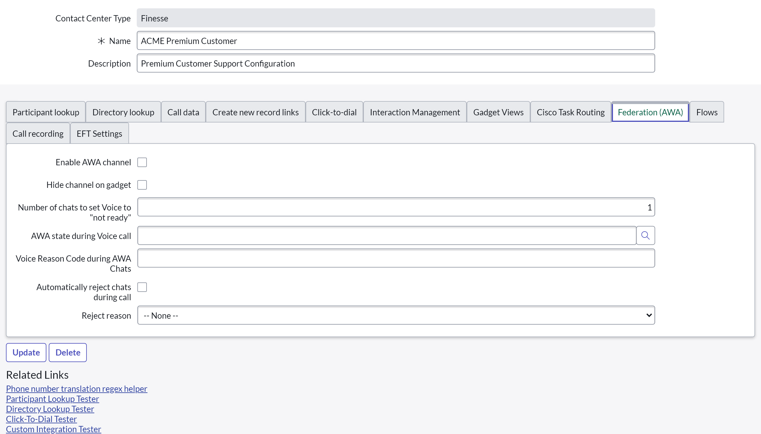 Service Layout Federation