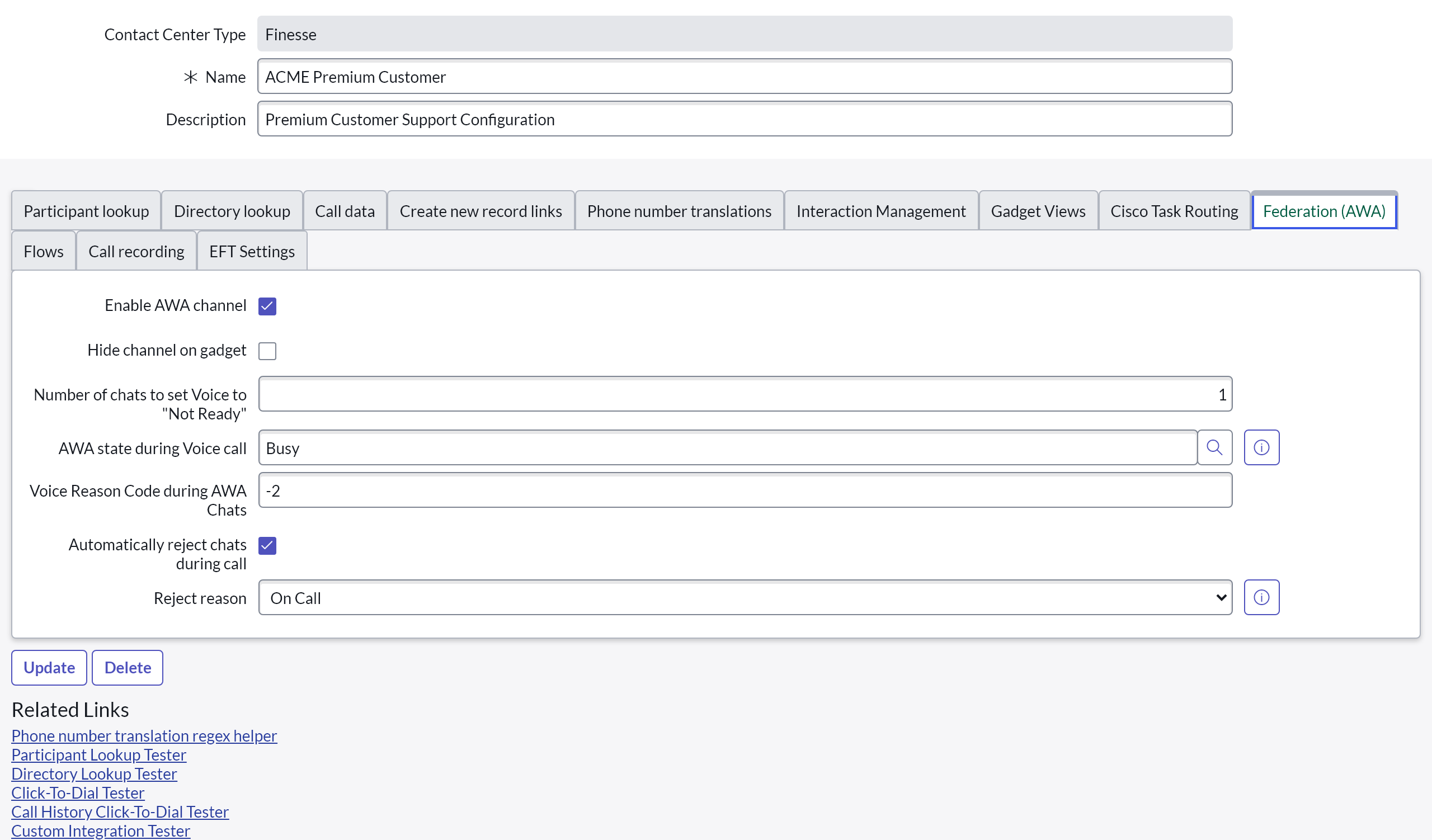 Service Layout Federation