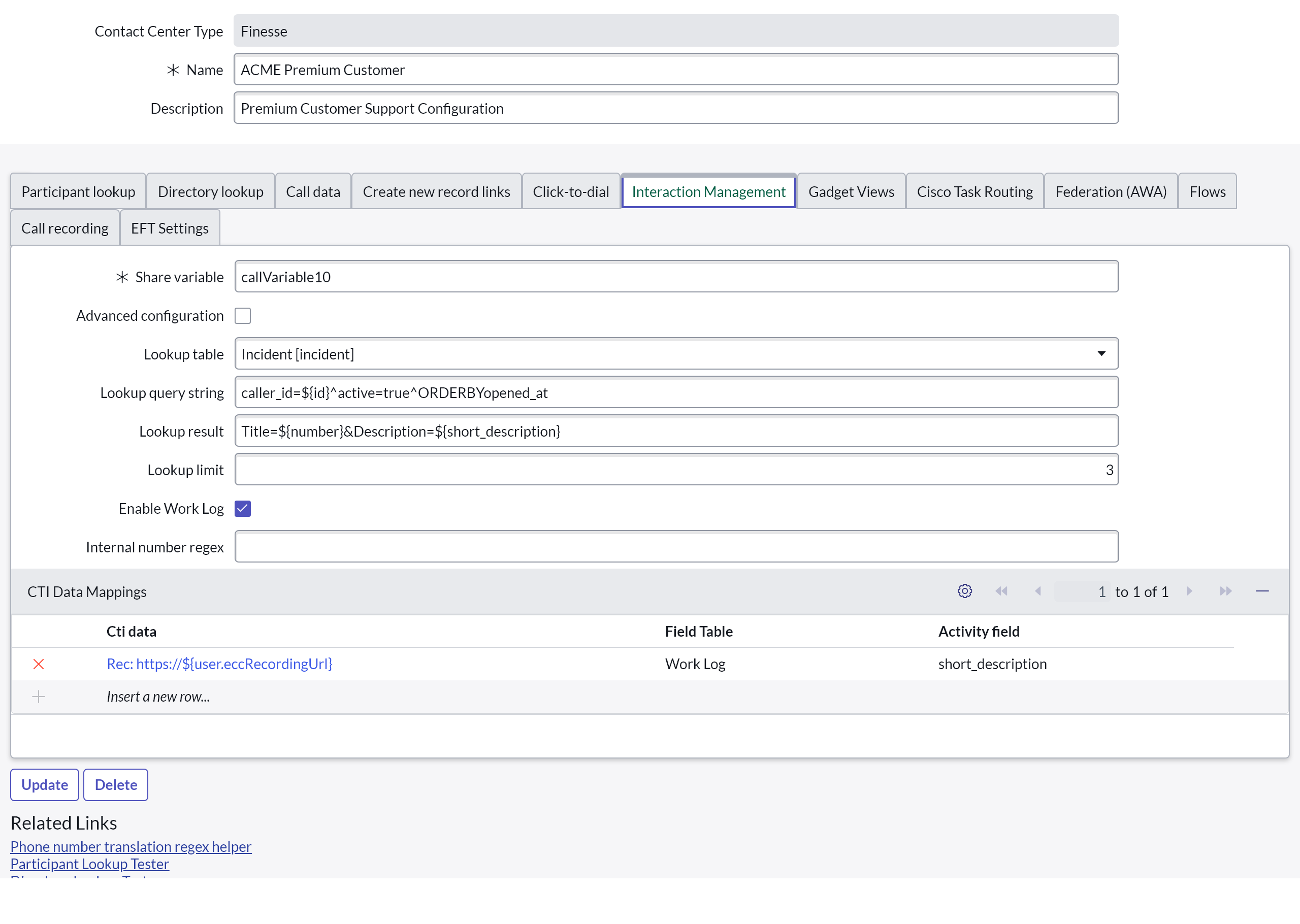 Interaction Management