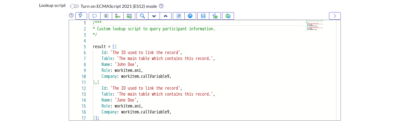 Advanced Participant lookup