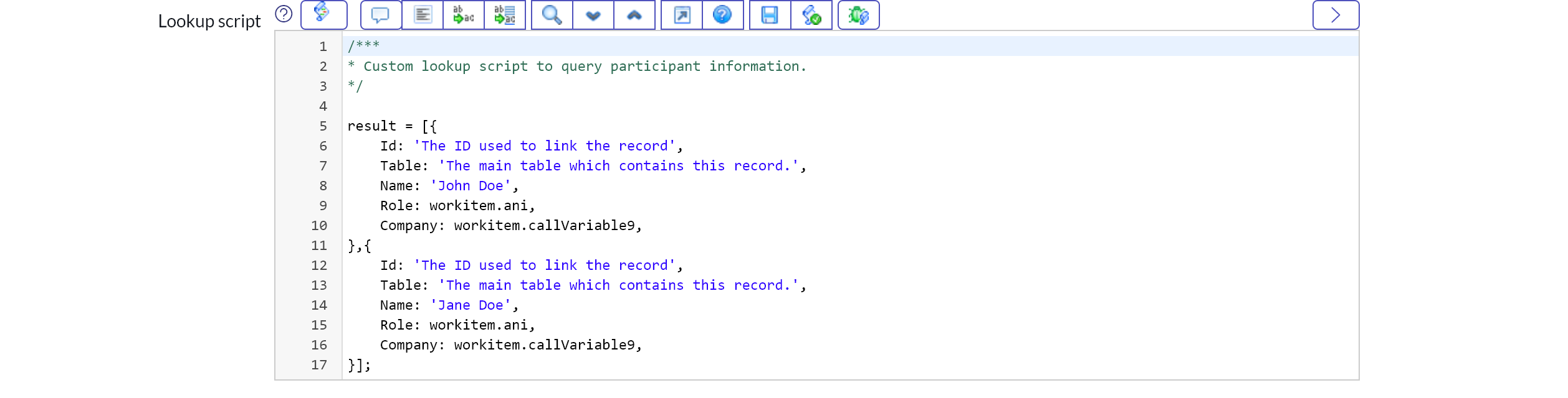 Advanced Participant lookup
