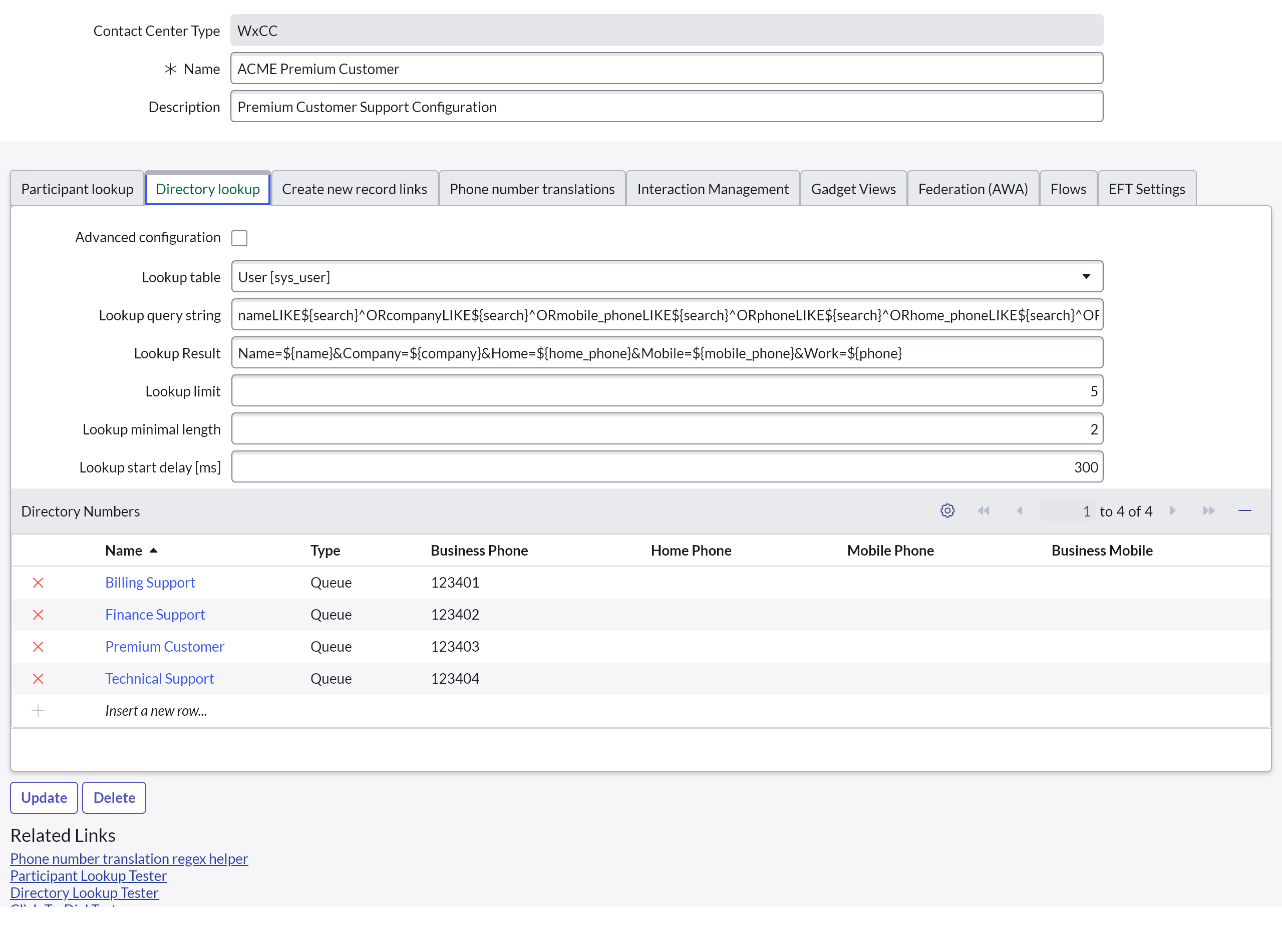 Simple Directory lookup