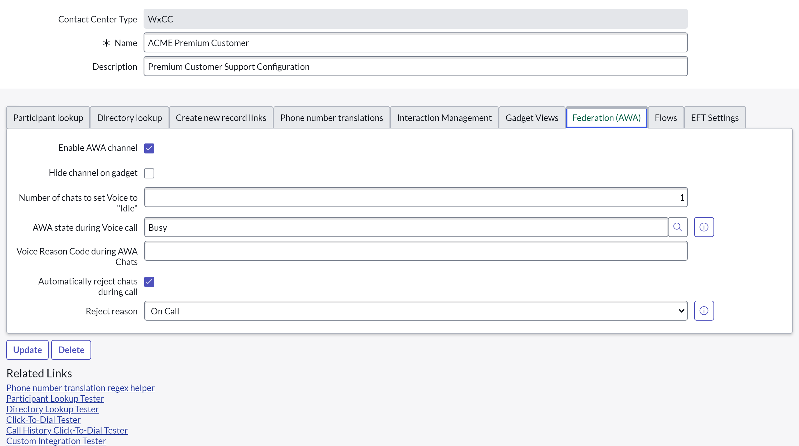 Service Layout Federation