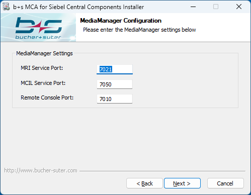 Central Components Install Media Manager Central Components Install Media Routing