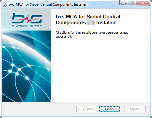 Central Components Install Complete