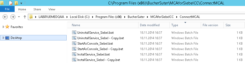 ConnectMCAL Multi-Instance – Copy Batch Files ConnectMCAL Multi-Instance – Copy Batch Files