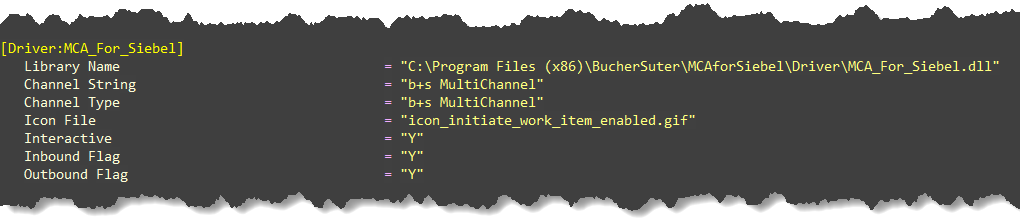Siebel Definition File Driver
