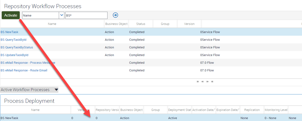 Siebel Web Configuration Activate New Workflow Processes