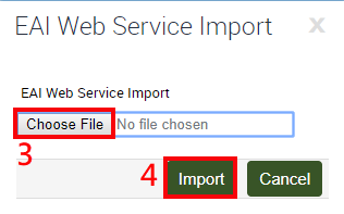 Siebel Web Configuration EAI Web Service Import