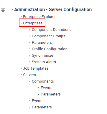 Siebel Web Configuration Enterprises