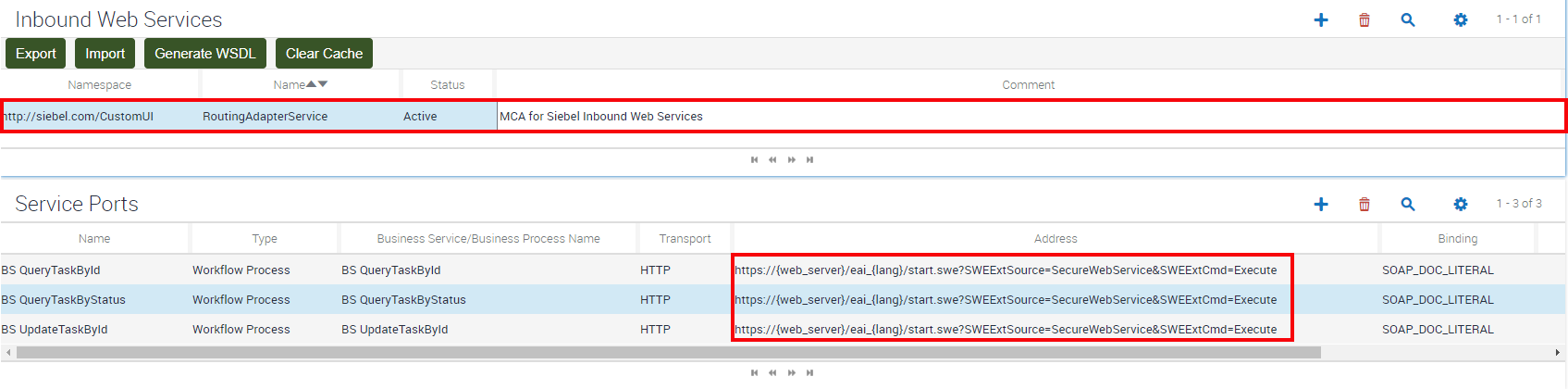 Siebel Web Configuration Update Address Fields